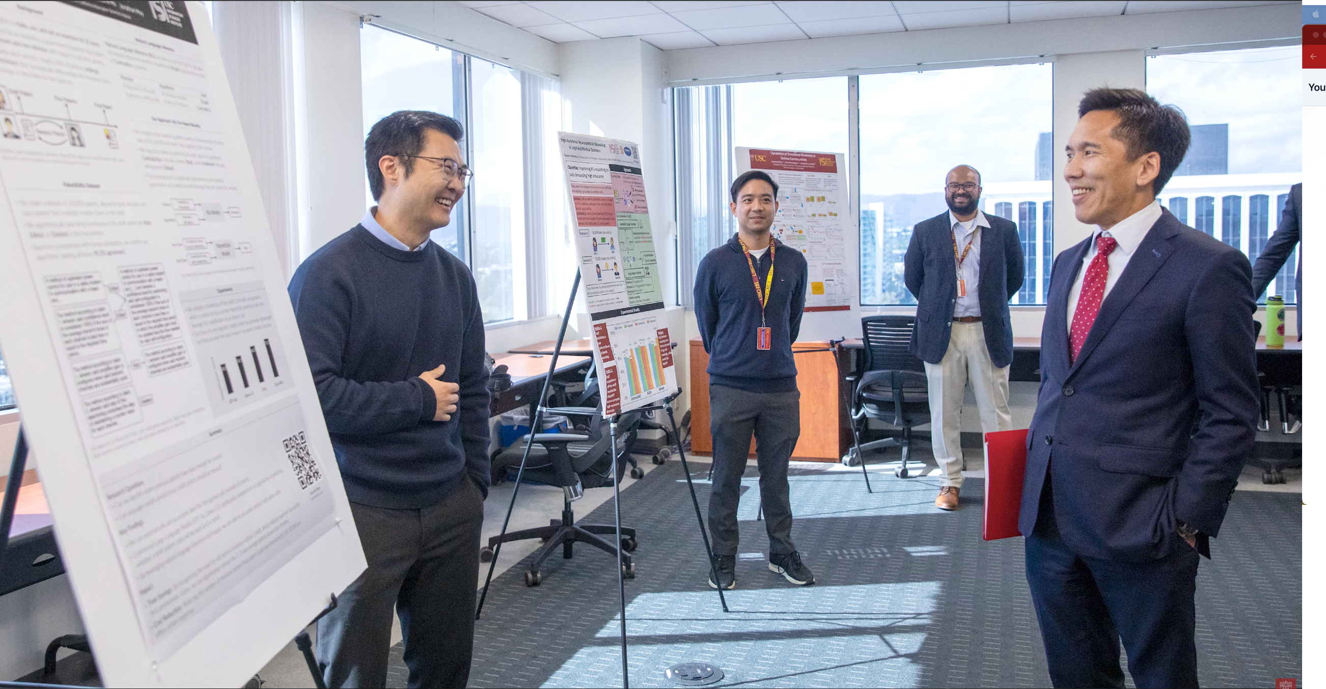 Navapat Nananukul presenting to USC President Beong-Soo Kim, 2026