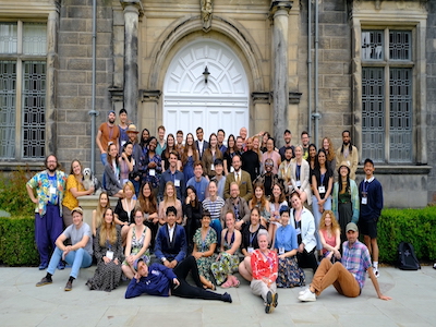 Diverse Intelligences Summer Institute (Mayank Kejriwal; back-middle in black turtleneck), Summer 2022